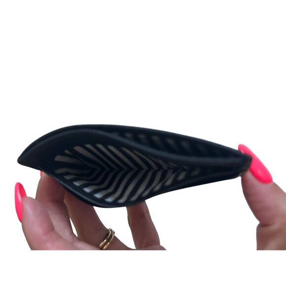 KATE SPADE Black Saffiano Slim Leather Logo Credit Card Wallet - Picture 3 of 4